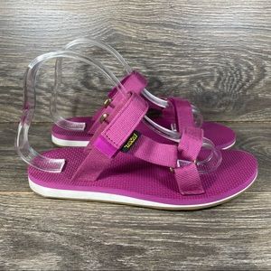 Teva Universal Magenta Strap Slide Sandals (1010170) Women's 8